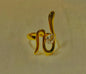 High-Quality Stainless Steel Arabic Calligraphy Ring with Zircon Stone – Gold Finish