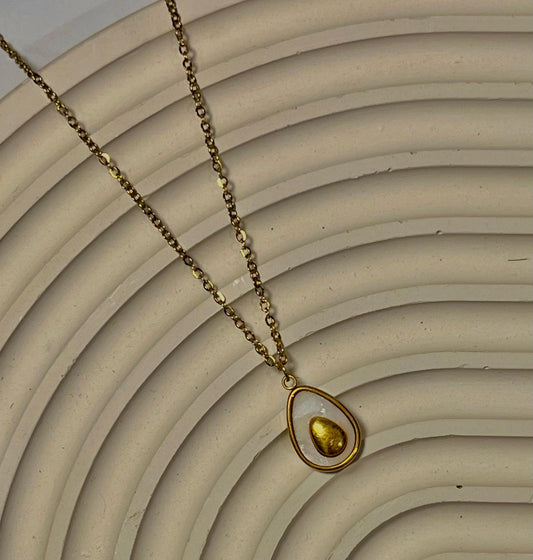 ✨ Teardrop Pendant Necklace – High Quality Stainless Steel ✨