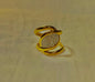 🌟 Elegant Gold-Plated Stainless Steel Ring with Crystal Detailing🌟