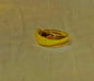 🌟 Golden Glow – Crystal-Studded Stainless Steel Ring 🌟