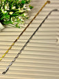 Elegant Snake Chain Anklet – Gold & Silver