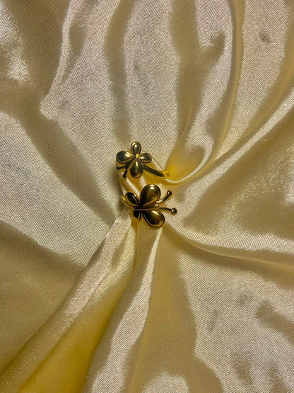 Elegant Gold-Plated Butterfly Adjustable Ring – Delicate & Stylish Fashion Jewelry