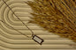 ✨ Two-Sided Stainless Steel Rectangle Pendant with Elegant Chain ✨