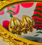 Vintage Gold Teardrop Earrings – Bold & Elegant